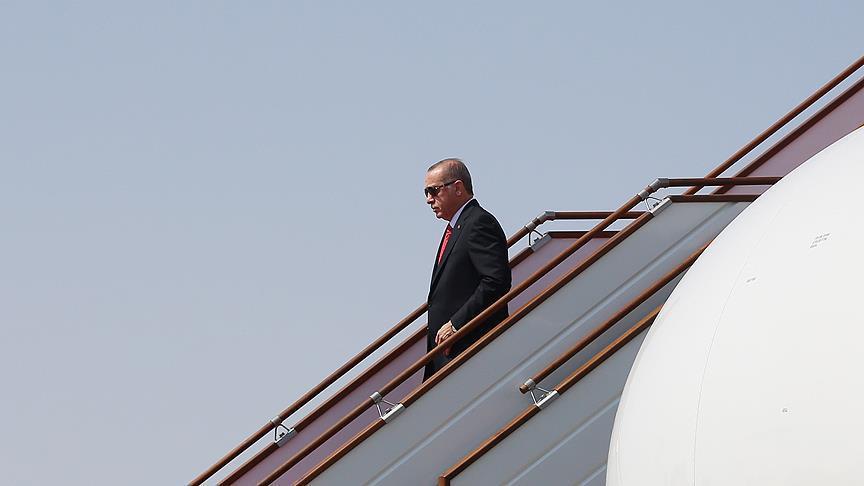 أردوغان يصل نيويورك للمشاركة في اجتماعات الجمعية العامة