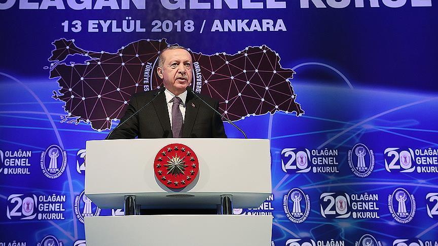 اردوغان : سنتخذ المزيد من القرارات لرفع سعر الليرة التركية
