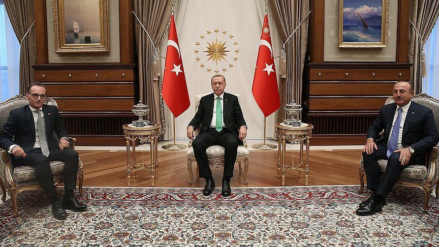 أردوغان يلتقي وزير الخارجية الألماني في أنقرة