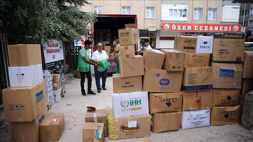 هيئة الإغاثة التركية ترسل مساعدات طبية إلى سوريا