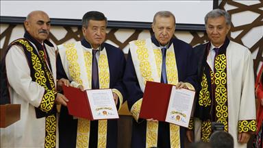 دكتوراه فخرية للرئيس أردوغان من جامعة ماناس