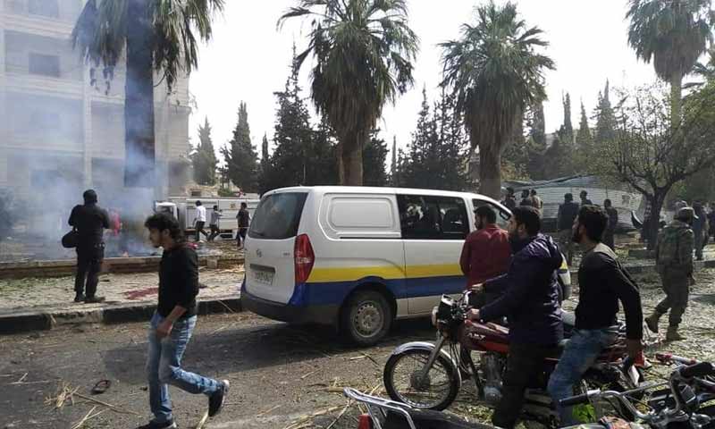 تفاصيل الإنفجار الذي وقع في مدينة إدلب