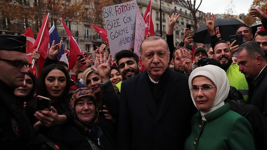 استقبال حافل للرئيس أردوغان في باريس