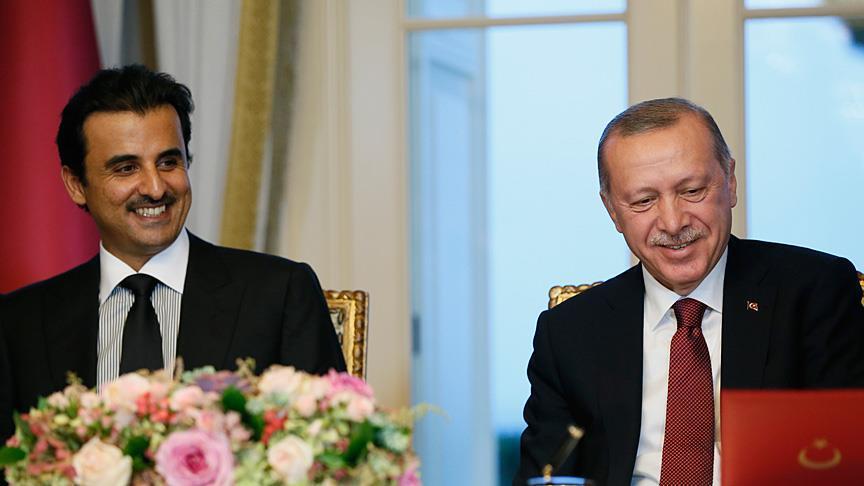 الرئيس أردوغان يهنئ أمير قطر بفوز منتخب بلاده بكأس آسيا