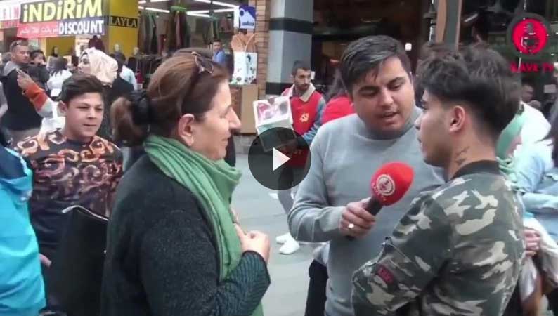 شاهد ردة فعل امرأة تركية عندما قال لها المزيع هذا السوري سيبقى في بيتك !