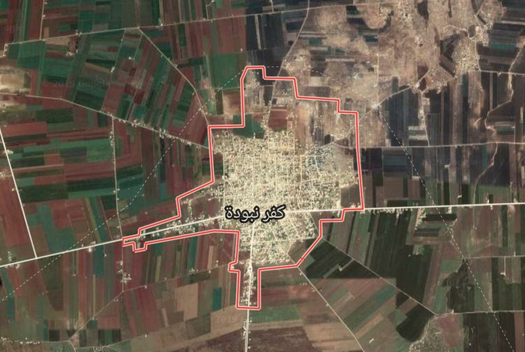 خريطة توضيحية تبين مناطق السيطرة في ريف حماة الشمالي