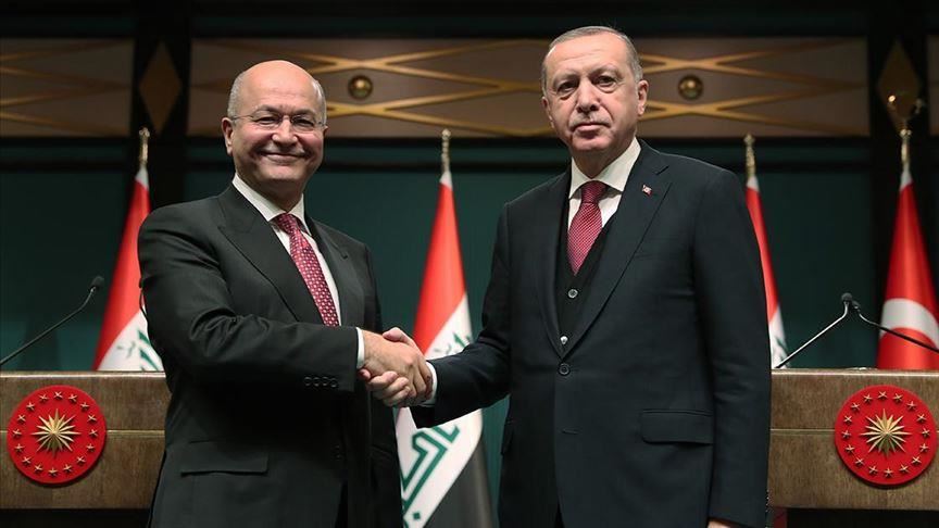 أردوغان يعقد اجتماعًا مع نظيره العراقي