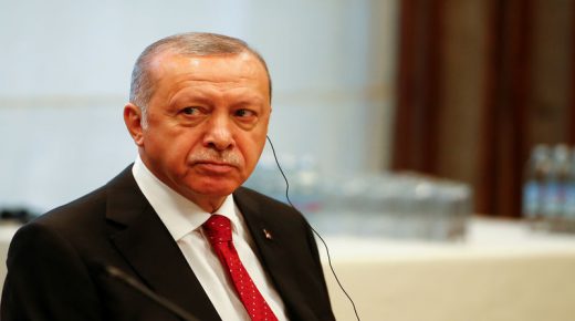 الرئيس التركي رجب طيب أردوغان غاضب