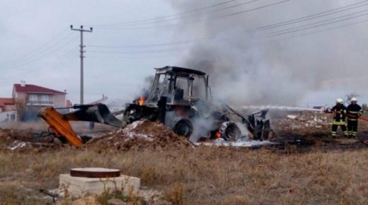 تركيا .حادث باحدى انابيب الغاز في ولاية كوتاهيا
