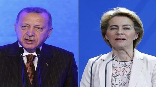 أردوغان يناقش دعم و عودة اللاجئين السوريين إلى بلادهم مع رئيسة مفوضية الاتحاد الاوروبي الجديدة