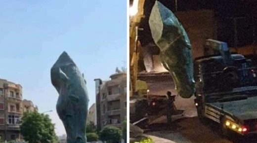 قصة تمثال نصب في دمشق وأزيل بعد أقل من 24 ساعة