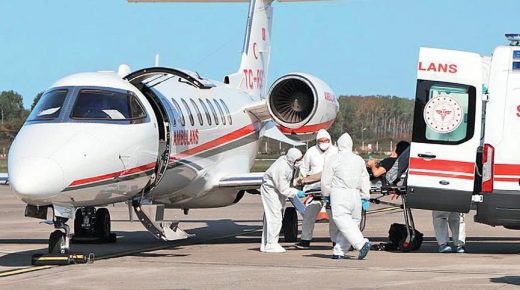 الحكومة التركي تحظر نقل مرضى فايروس كورونا بطائرات الإسعاف