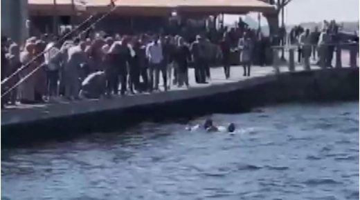 بالفيديو: إنقاذ فتاة سورية كانت على وشك الغرق في إسطنبول