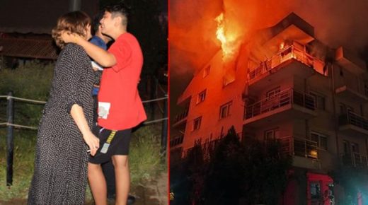 مواطن تركي يضرم النار في منزله أثناء نوم عائلته بولاية آيدين (فيديو)