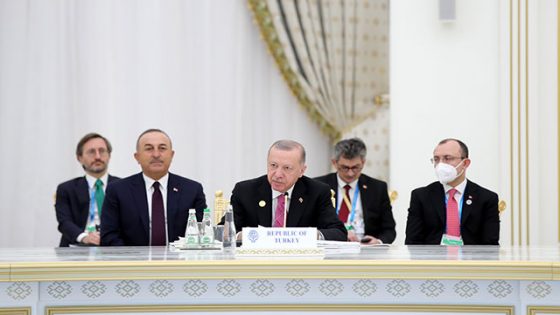 أردوغان يحضر القمة الاقتصادية الخامسة عشرة في تركمنستان