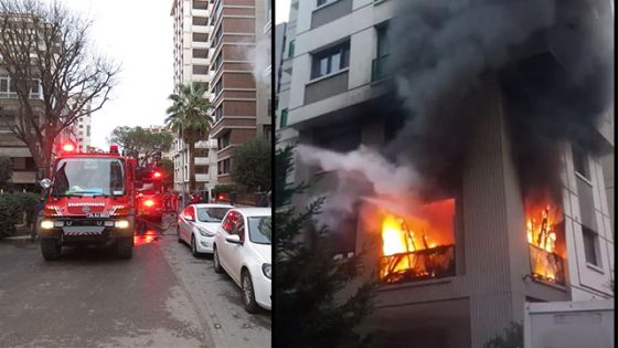 وفاة شخص وتضرر 5 آخرين في حريق ضخم بولاية إسطنبول (شاهد)