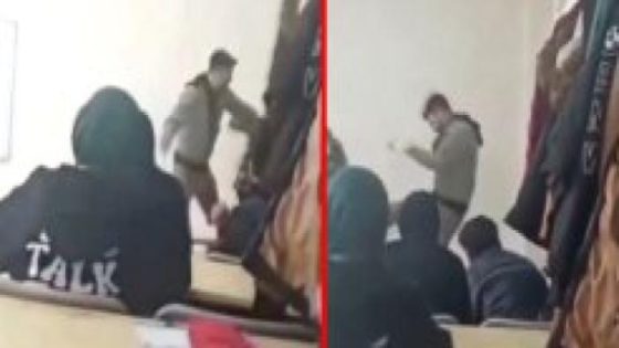 بالفيديو: مدرس يعتدي بوحشية على أحد طلابه في غازي عنتاب