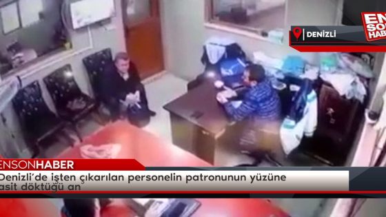 مواطن تركي يسكب الأسيد على وجه صاحب عمله بعد أن طرده من العمل (فيديو)