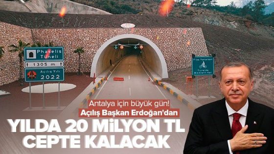 مشروع تاريخي سيوفر 20 مليون ليرة.. الرئيس أردوغان يفتتح نفق تجاري سيختصر مسافات كبيرة داخل تركيا