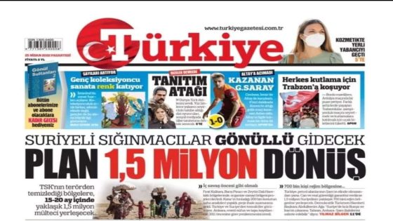 صحيفة “تركيا” تكشف عن مساعي لإعادة 1.5 مليون لاجئ سوري في تركيا إلى بلادهم