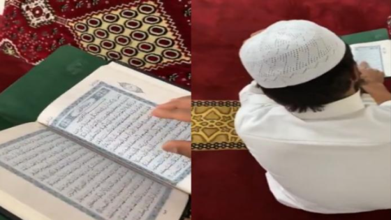 شاهد.. أغرب طريقة لختم القرآن في شهر رمضان من شخص لا يجيد اللغة العربية