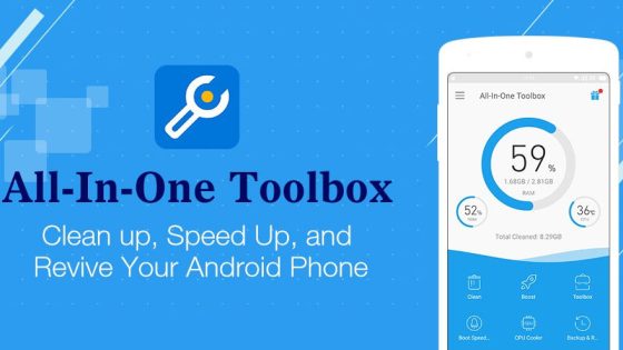 تطبيق All-In-One Toolbox لتسريع الهاتف المحمول