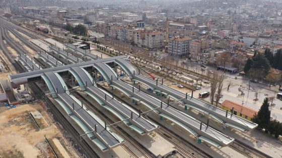 وزارة النقل التركية: مشروع محطة القطار (غازيراي) في غازي عنتاب شارف على الإنتهاء