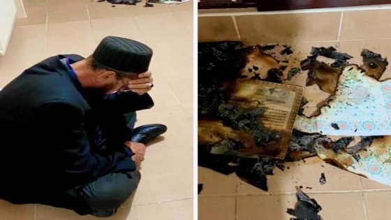 تركي ينشر صورة لصديقه السوري بعد ان ُحرقت جميع شهاداته وأوراقه التي تركها في منزله