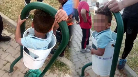 إنقاذ طفل سوري بعد أن علق داخل سلة بولاية غازي عنتاب