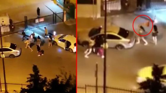 تعرض دورية أمن تركية للهجـ.ـ وم من قبل مجموعة شبان رفضوا إبراز هوياتهم الشخصية في اسطنبول (فيديو)