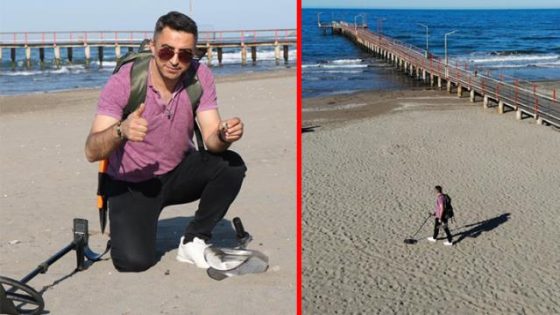 تركيا: عمله الوحيد لهذا الشخص هو التجول على الشاطئ و أجره اليومي ليس بالمال بل بالذهب (فيديو)