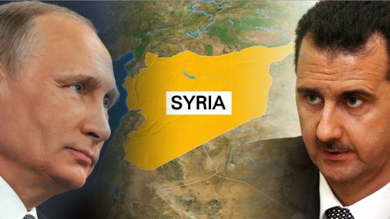 بوتين بشار وخريطة سوريا