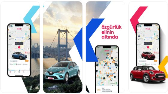 تطبيق "TikTak" خدمة تأجير السيارات في تركيا