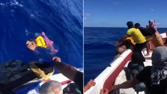 تفاعل واسع مع فيديو لاجئ سوري يرمي جثة طفله في عرض البحر