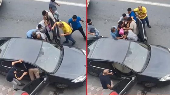هذا حينا ومكاننا.. مجموعة أتراك يعتدون على شرطي لسبب غريب في مدينة اسطنبول (فيديو)