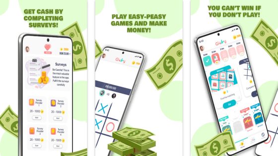 تطبيق givvy لربح المال من الألعاب ومشاهدة الفيديوهات