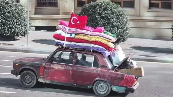 مواطن أذري يهب لمساعدة تركيا بعد الزلزال (شاهد)