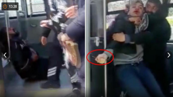 طعن 3 أشخاص بالسكين.. نقاش يتحول إلى معركة مرعبة داخل مترو في اسطنبول (صور)
