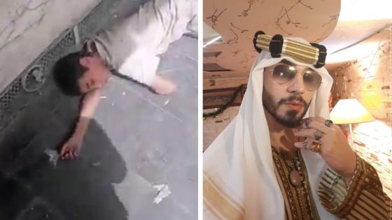 متعاطياً الشعلة.. المعروف بـ “ملك جمال سوريا” يوثق حالة طفل ينام في الشارع (فيديو)