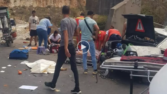 حادث سير مروع يودي بحياة 3 سوريين (صور)