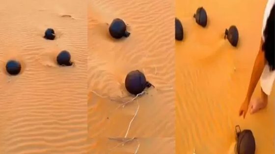 السعودية تعلن ظهور أجسام مرعبة و غريبة في صحراء الربع الخالي يثير حيرة السعوديين