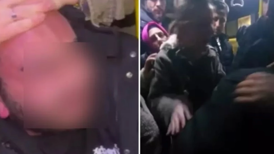 شاب أجنبي يتعرض للضرب المبرح داخل حافلة باسطنبول بسبب تحرشه بفتاة (فيديو)