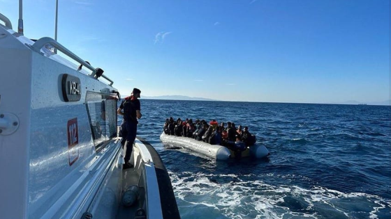 ضبط 47 مهاجرًا بعد إنقاذهم من مياه البحر في موغلا