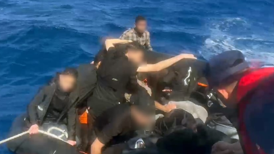 خفر السواحل التركي ينقذ مهاجرين قبالة سواحل موغلا