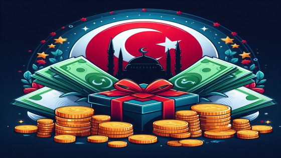 مساعدات العيد على هيئة أموال وكورت تسوق في تركيا