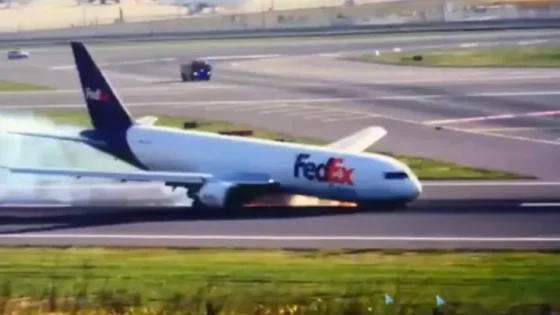 هبوط طائرة شحن بشكل خاطئ في مطار إسطنبول وإشادة واسعة بتصرف الطيار