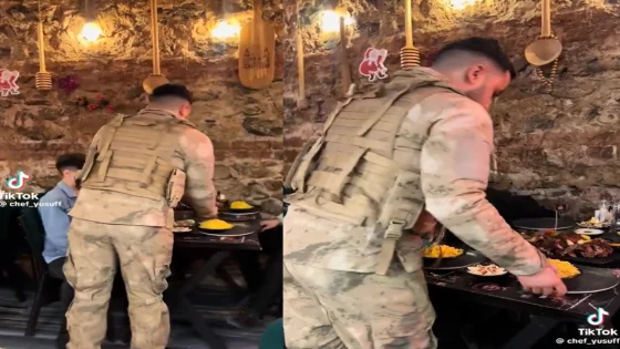 النيابة العامة التركية تطالب بالسجن لمدة 7 سنوات و6 أشهر لشيف أجنبي ارتدي زيًا عسكريًا في مطعم (فيديو)