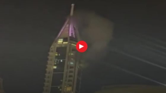 لحظة وقوع انفجار في ناطحة سحاب بمدينة دبي (فيديو)